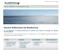 Tablet Screenshot of bluebiotech.de